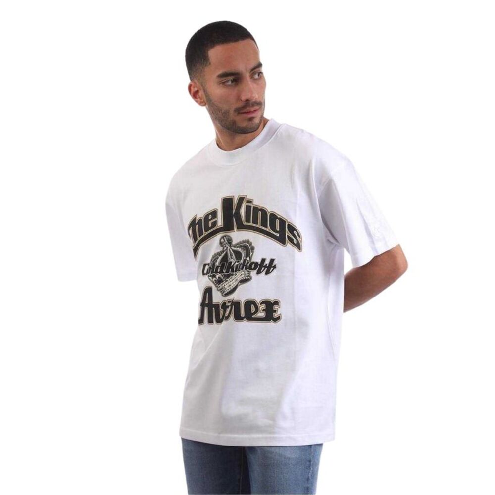 Avirex Mens Glendale Cotton Boyfriend T-Shirt / Black